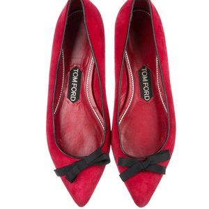 Suede Pointed-Toe Flats